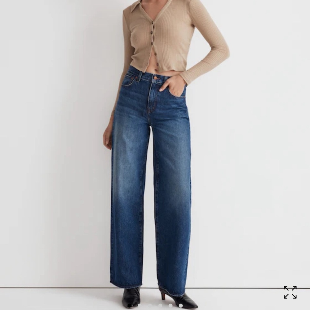 Madewell Super Wide Leg Blue Jeans